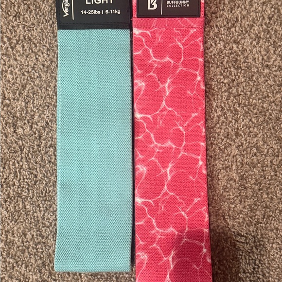 Buffbunny Collection Pants - BuffBunny Light Resistance Bands - Teal and Pink